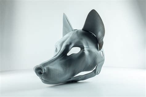 3d printed wolf mask|More.